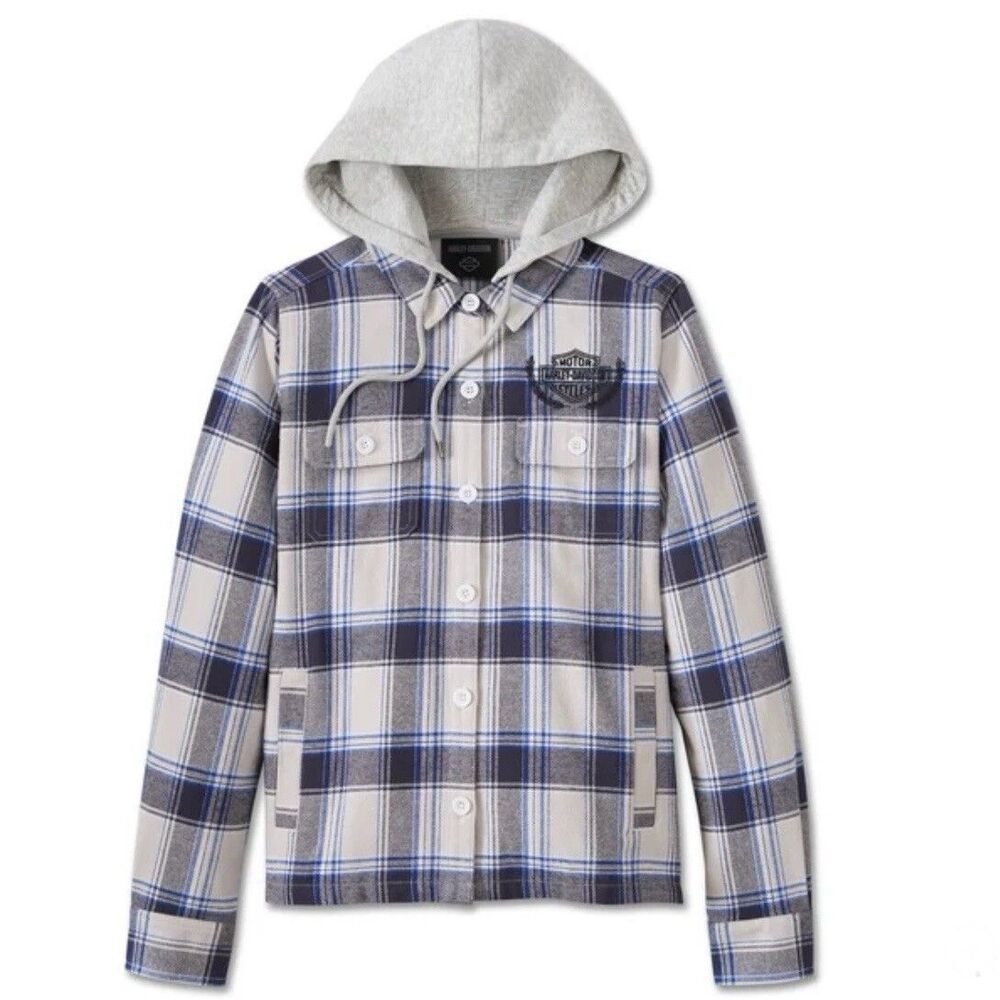 Harley Davidson HD Women’s Heritage Classic Shirt Lightweight Jacket 96512 24VW